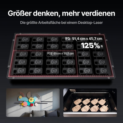 xTool P3 80W CO2-Laserschneider mit intelligenter Automatisierung
