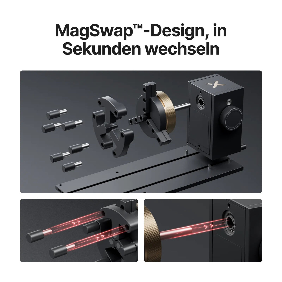 xTool RA3  MagSwap-Rotationsmodul