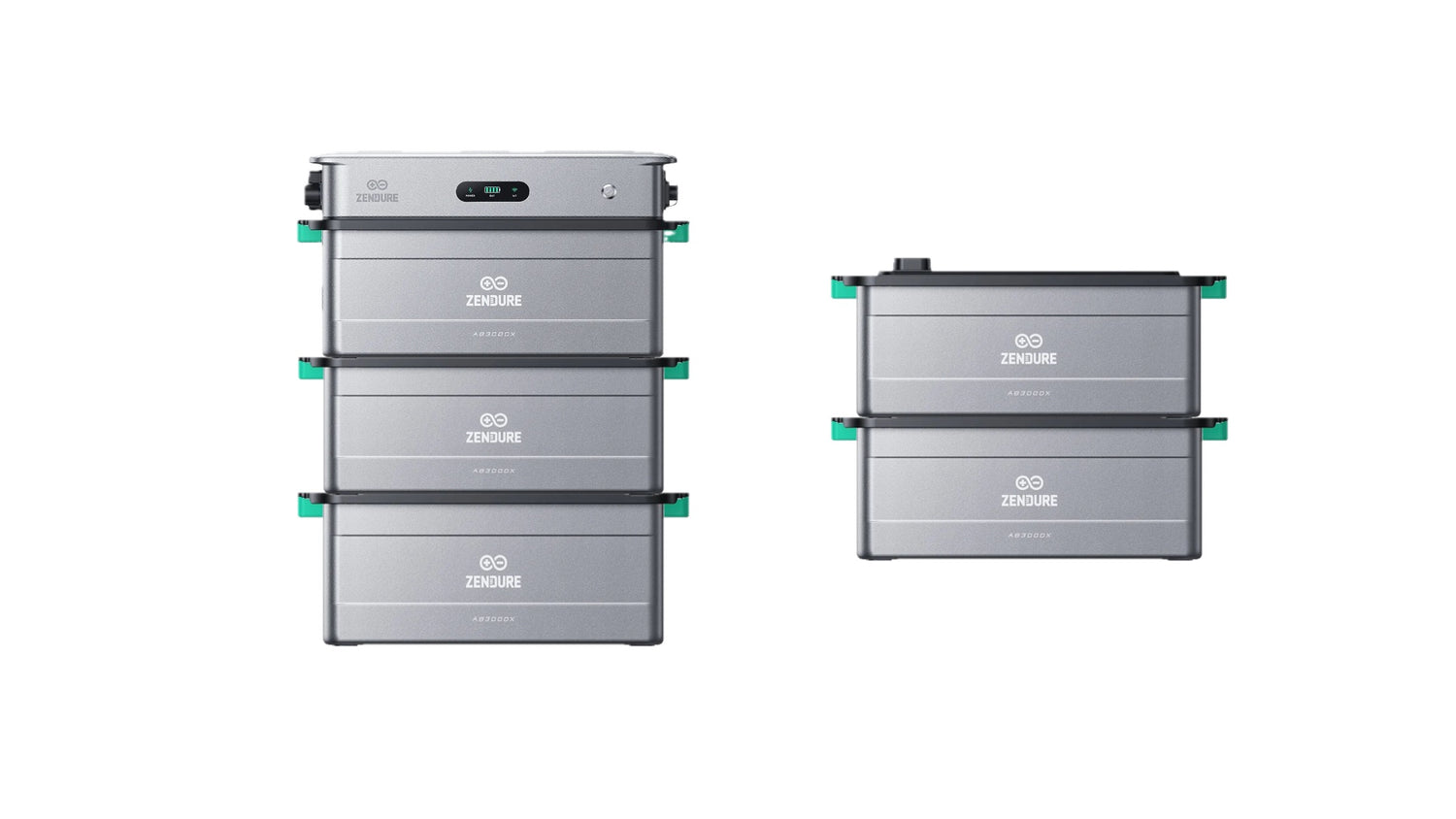 Zendure SolarFlow 2400 AC Wechselrichter mit 1-6 AB3000X Zusatzbatterien