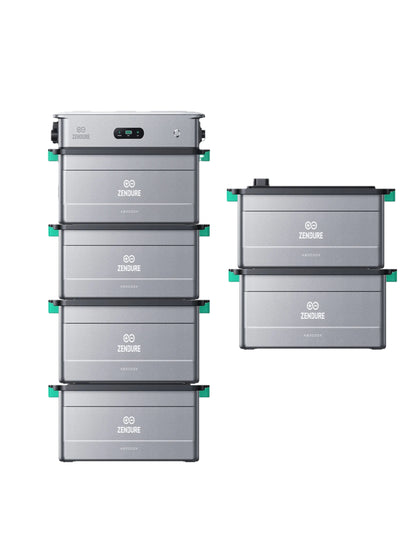 Zendure SolarFlow 2400 AC Wechselrichter mit 1-5 AB3000X Zusatzbatterien